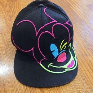 Disney Black Cap with Embroidered Logo